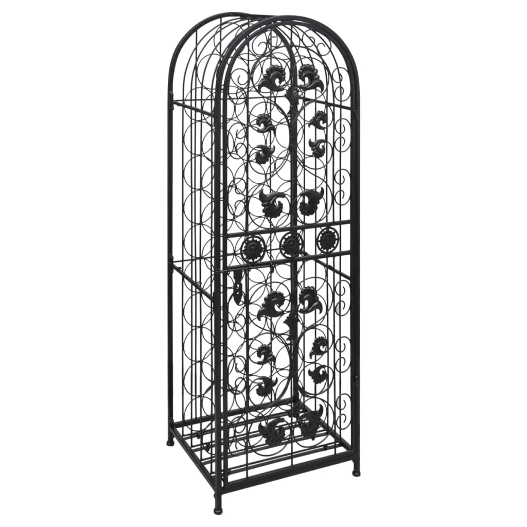 Garrafeira, suporte de metal para 45 garrafas de vinho