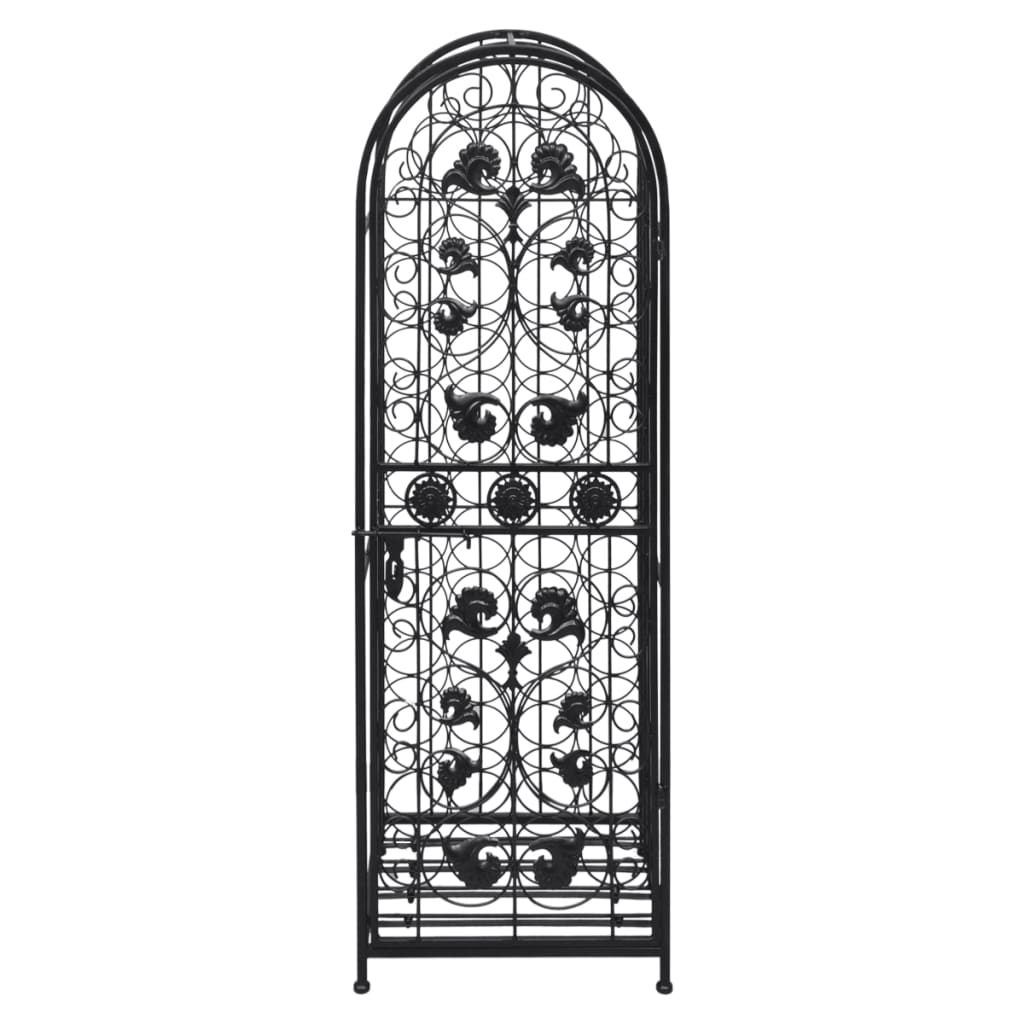 Garrafeira, suporte de metal para 45 garrafas de vinho