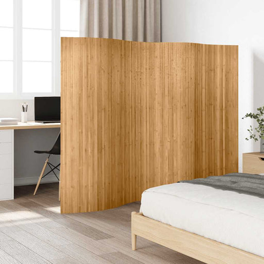 Biombo/divisória de sala largura 250 cm altura 165 cm bambu natural