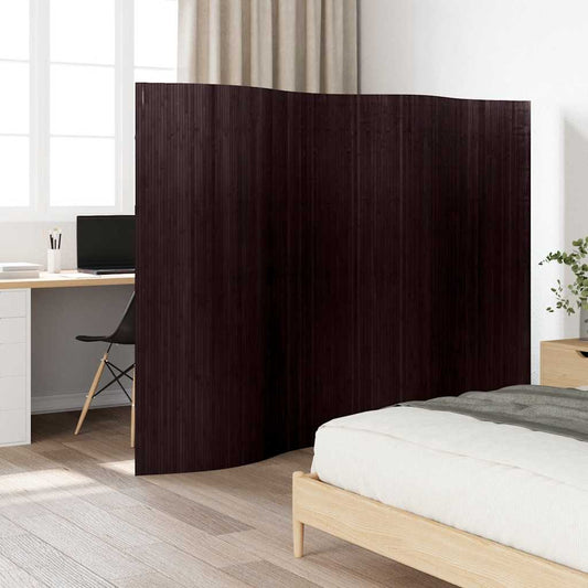Biombo/divisória de sala largura 250 cm altura 165 cm bambu castanho escuro