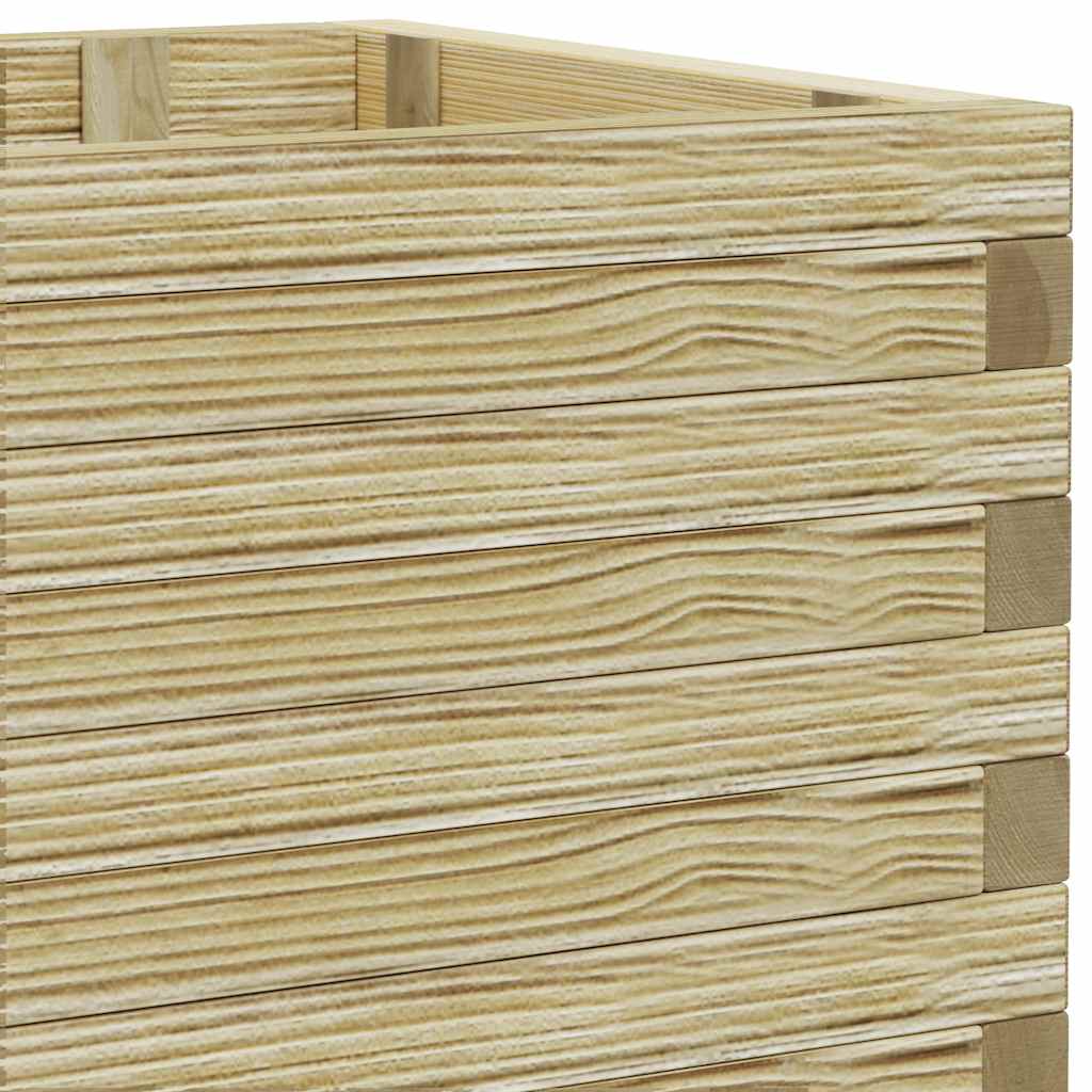 Vaso/floreira retangular 100x50x40 cm madeira