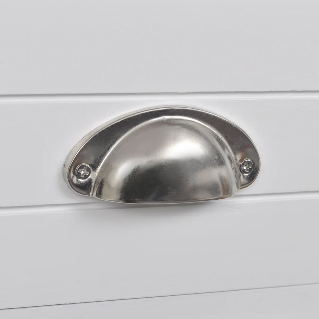 Mesa de cabeceira com 1 gaveta, branco