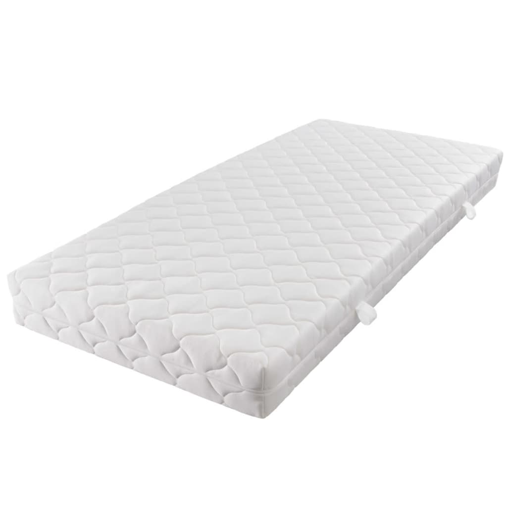 Cama com colchão 140x200 cm madeira de pinho maciça