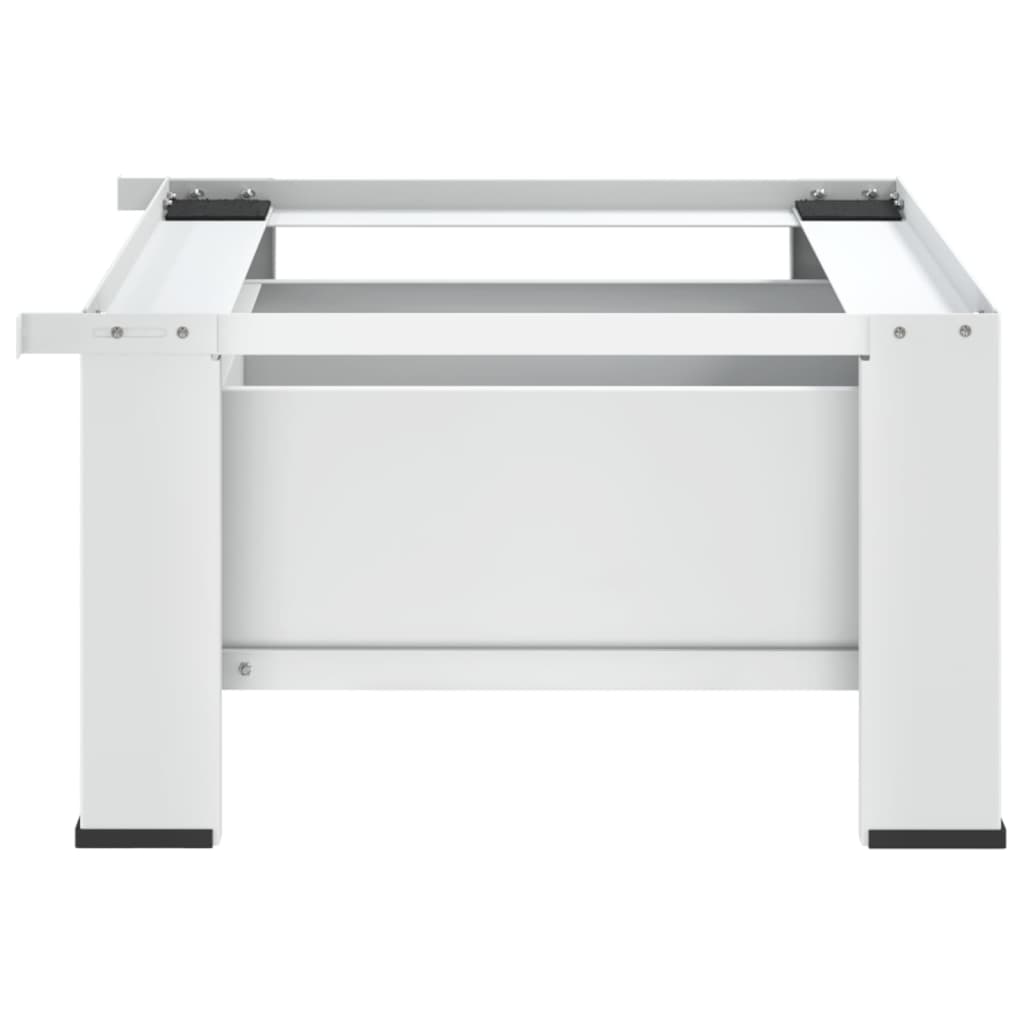 Suporte para máquina de lavar roupa com gaveta branco
