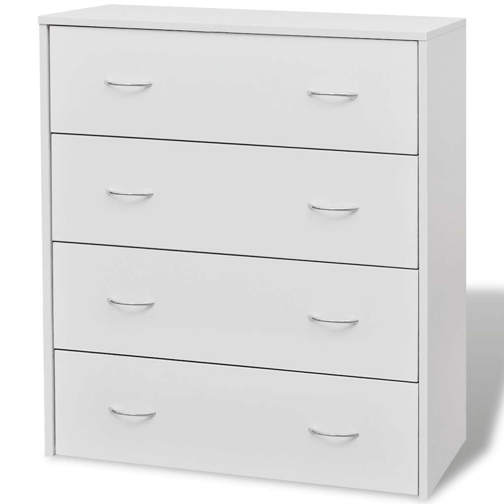 Aparador com 4 gavetas 60 x 30,5 x 71 cm branco