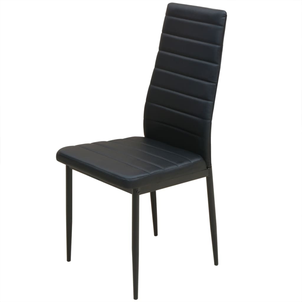 Conjunto mesa de jantar e cadeiras 3 pcs preto