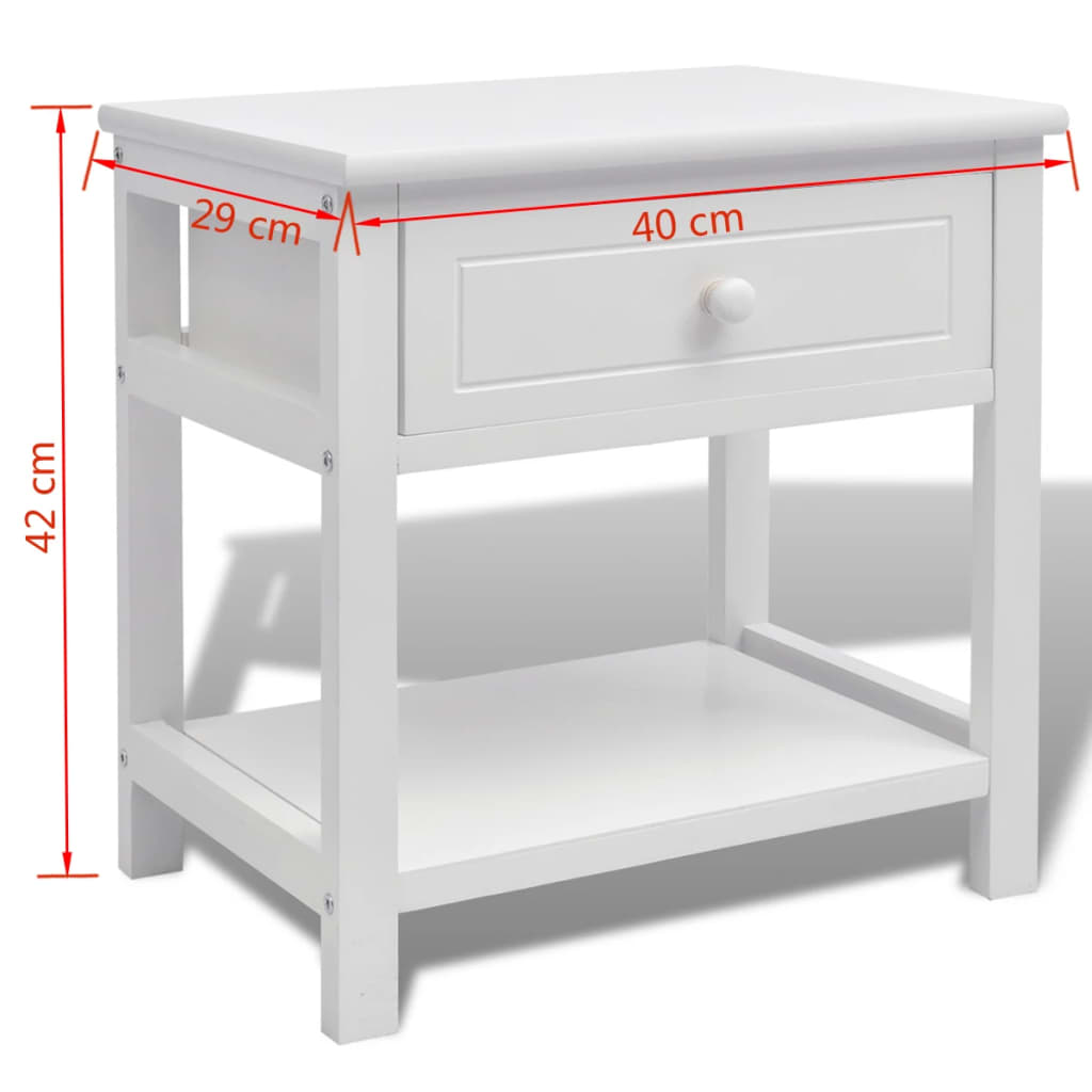 Cabeceiras, 2 pcs, madeira, branco