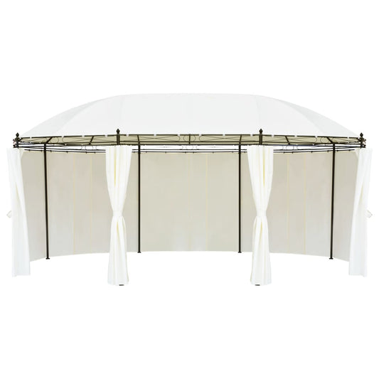 Gazebo branco-nata 530 x 350 x 265 cm
