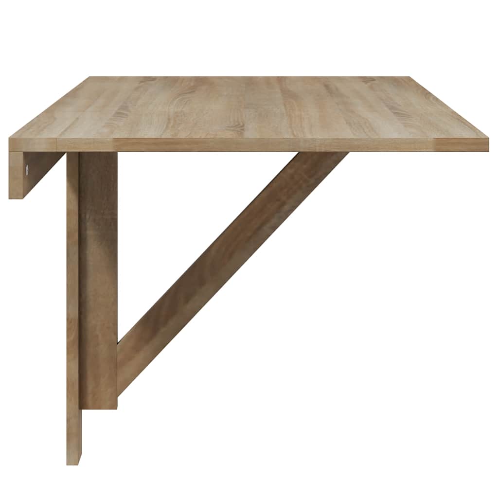 Mesa de parede dobrável 100x60 cm carvalho
