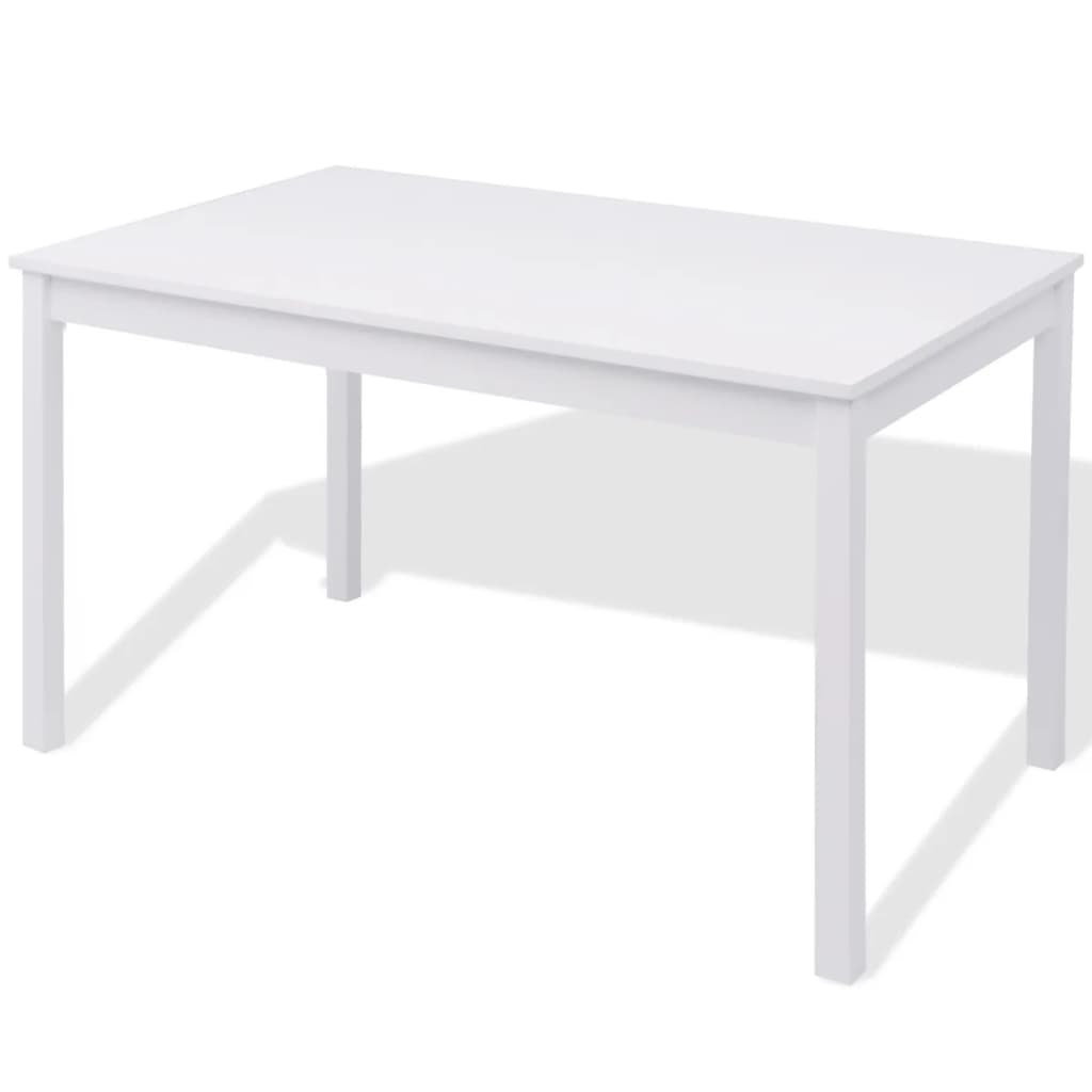 Conjunto de jantar 7 peças, pinho branco