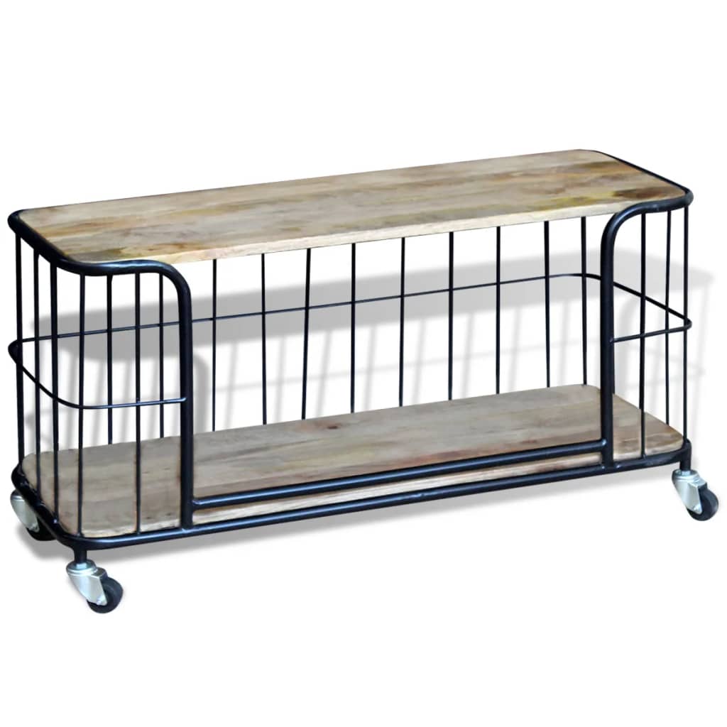 Armário TV madeira de mangueira sólida