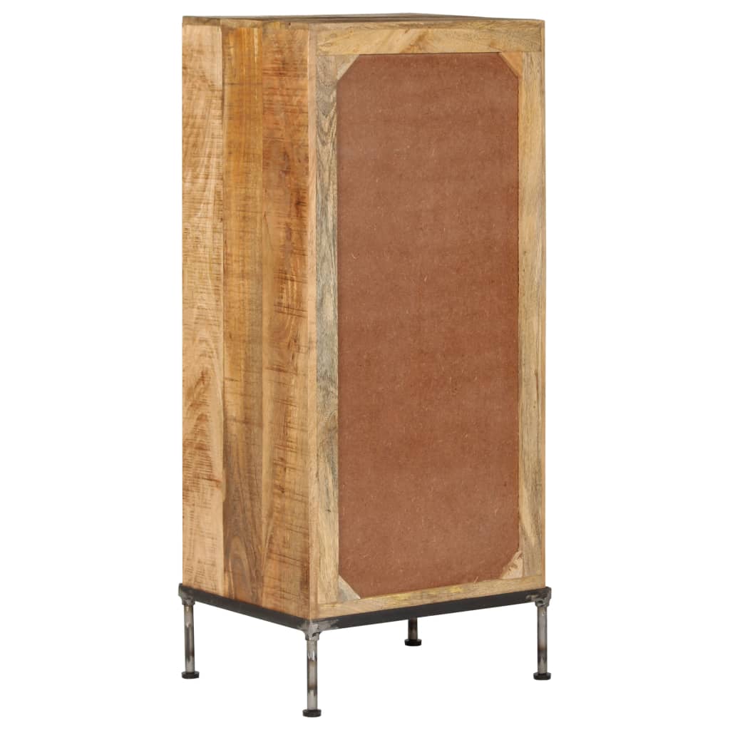Armário de gavetas 45x35x106 cm madeira de mangueira maciça