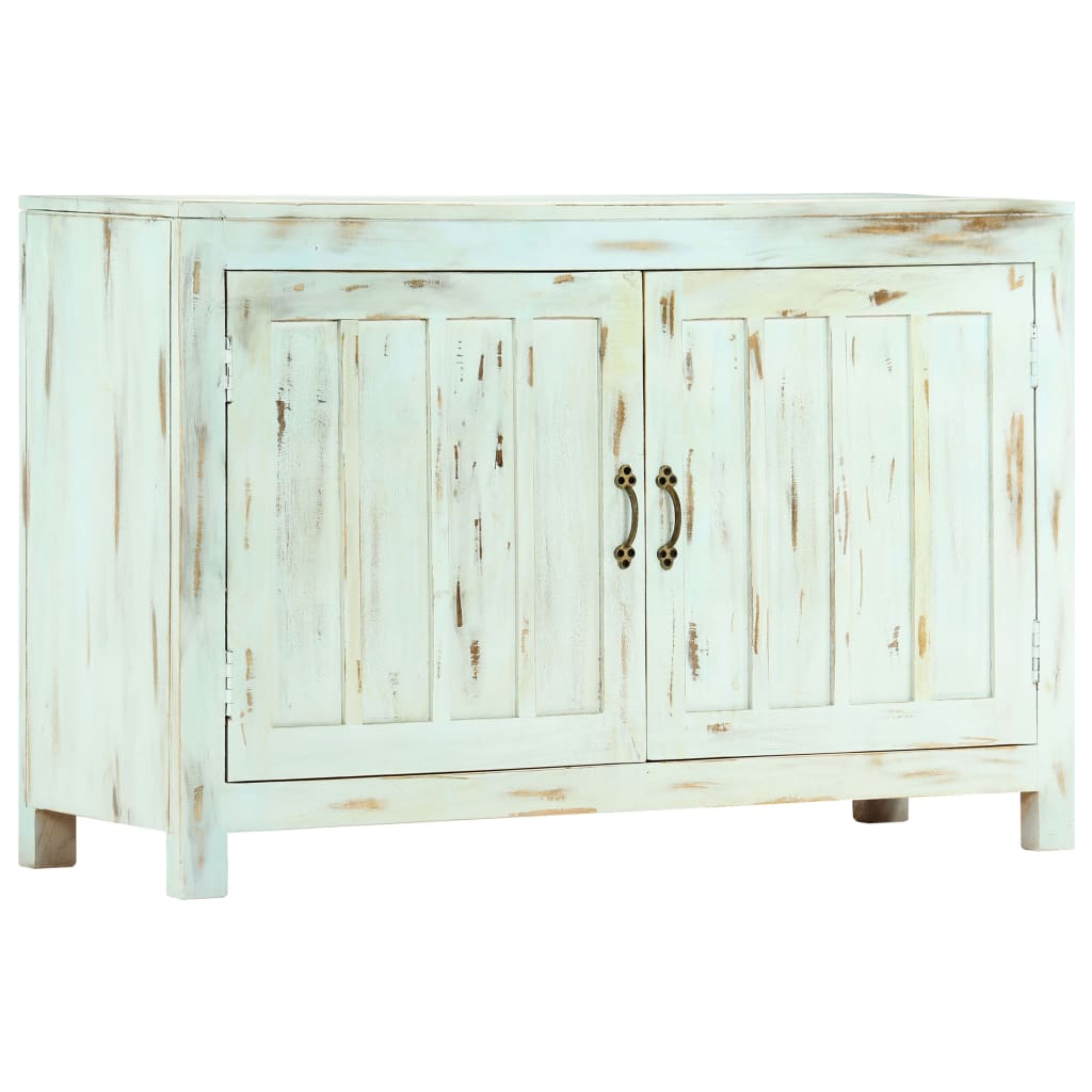 Aparador 110x35x70 cm madeira de mangueira maciça azul-claro