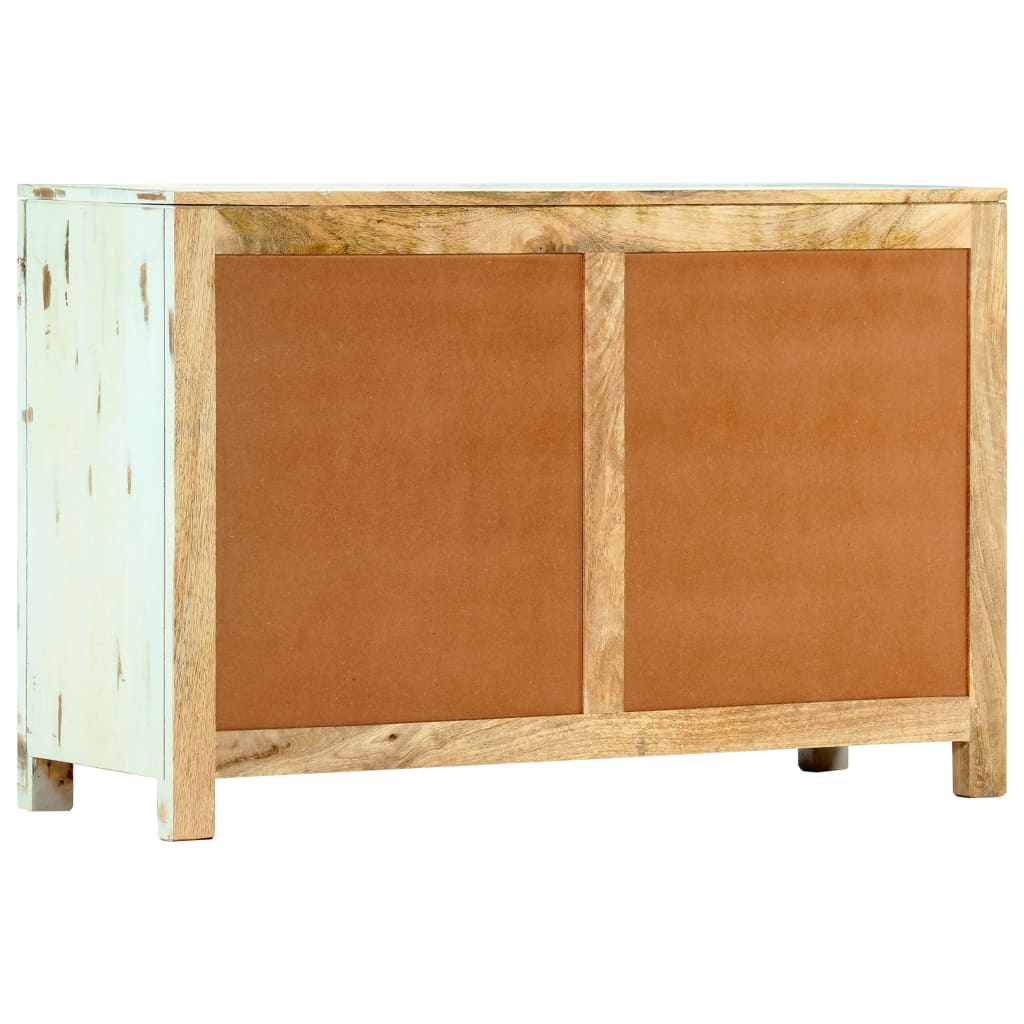 Aparador 110x35x70 cm madeira de mangueira maciça azul-claro