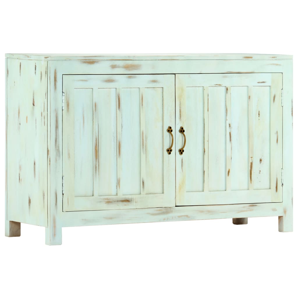 Aparador 110x35x70 cm madeira de mangueira maciça azul-claro