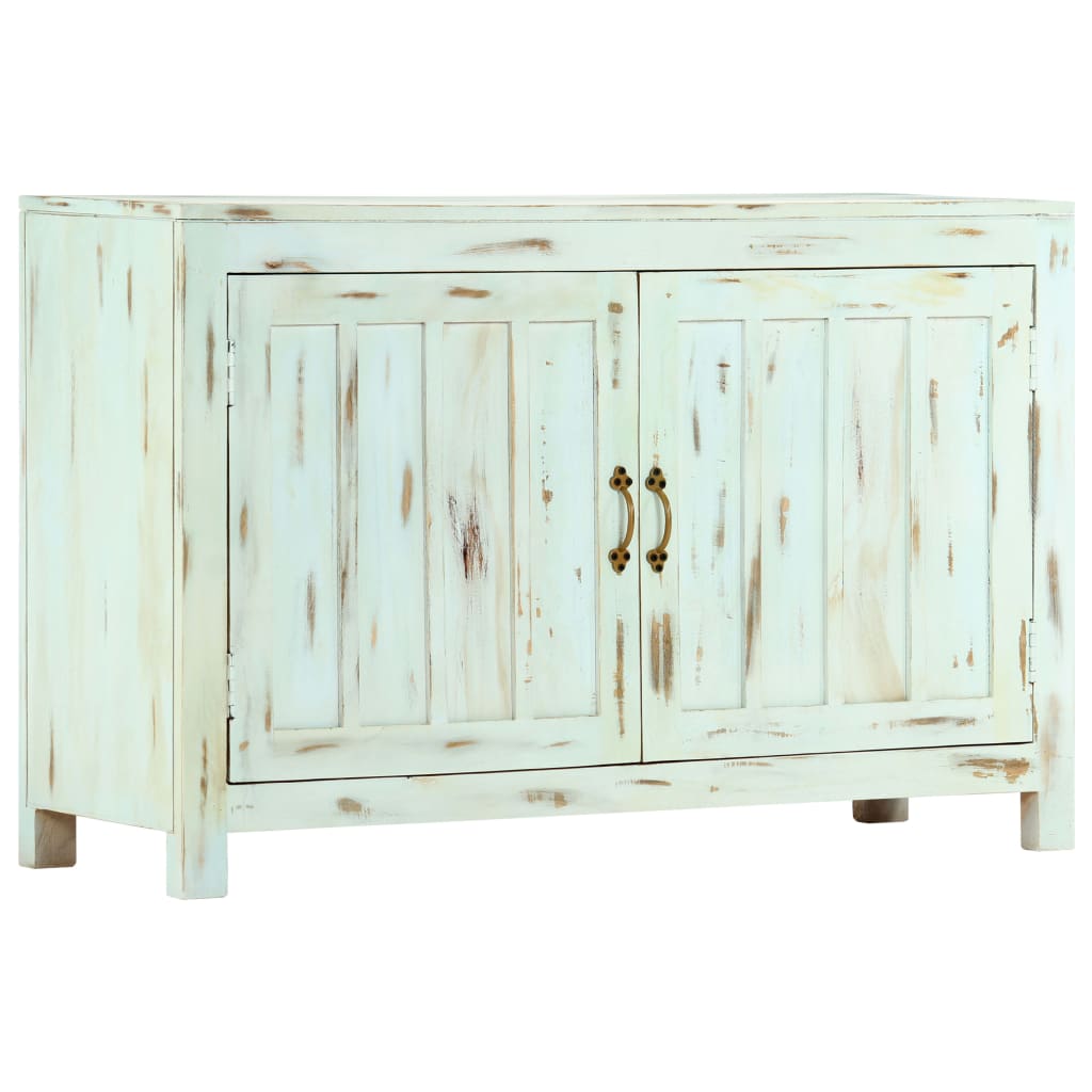 Aparador 110x35x70 cm madeira de mangueira maciça azul-claro