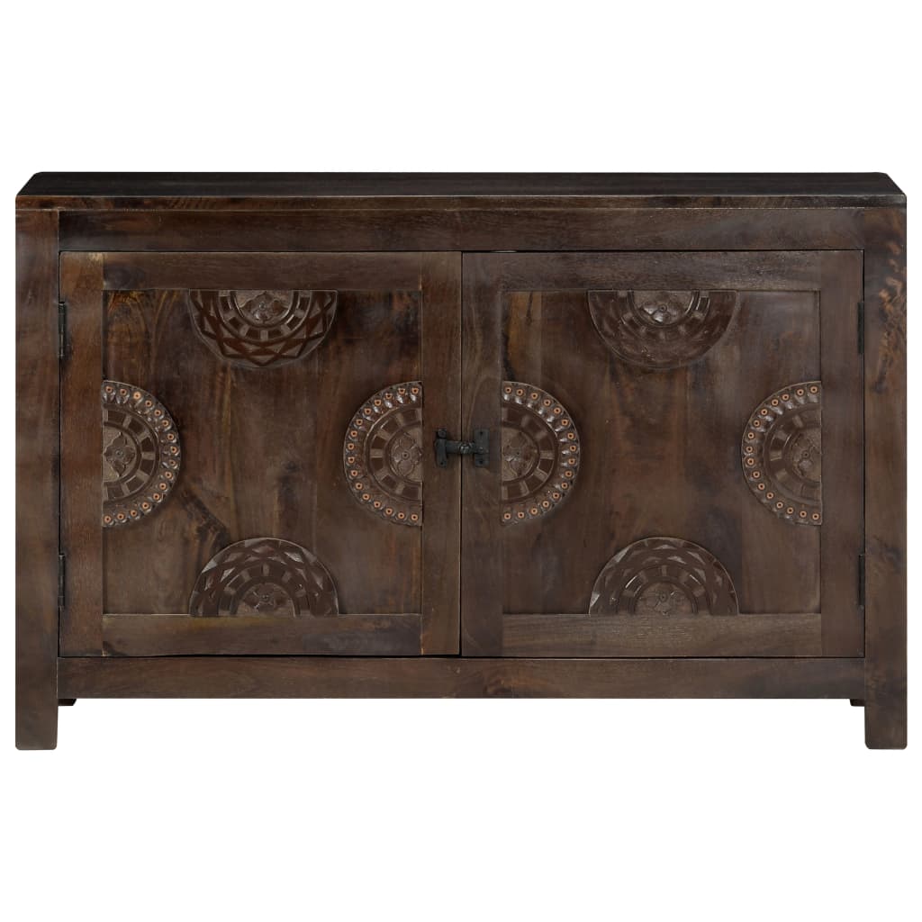 Aparador design esculpido 110x35x70 cm madeira mangueira maciça