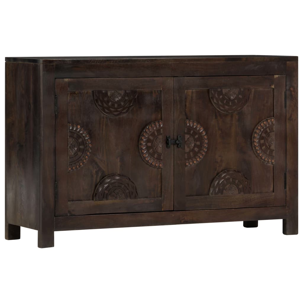 Aparador design esculpido 110x35x70 cm madeira mangueira maciça