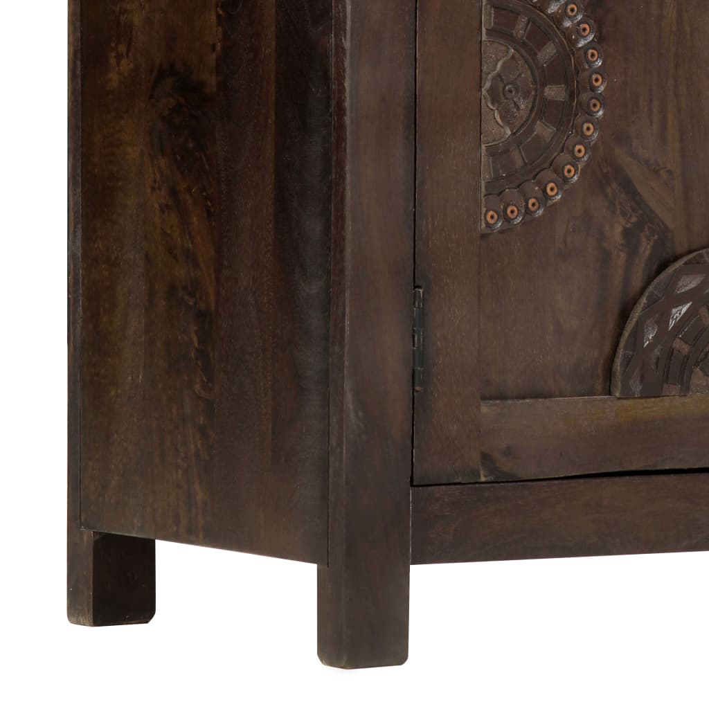 Aparador design esculpido 110x35x70 cm madeira mangueira maciça