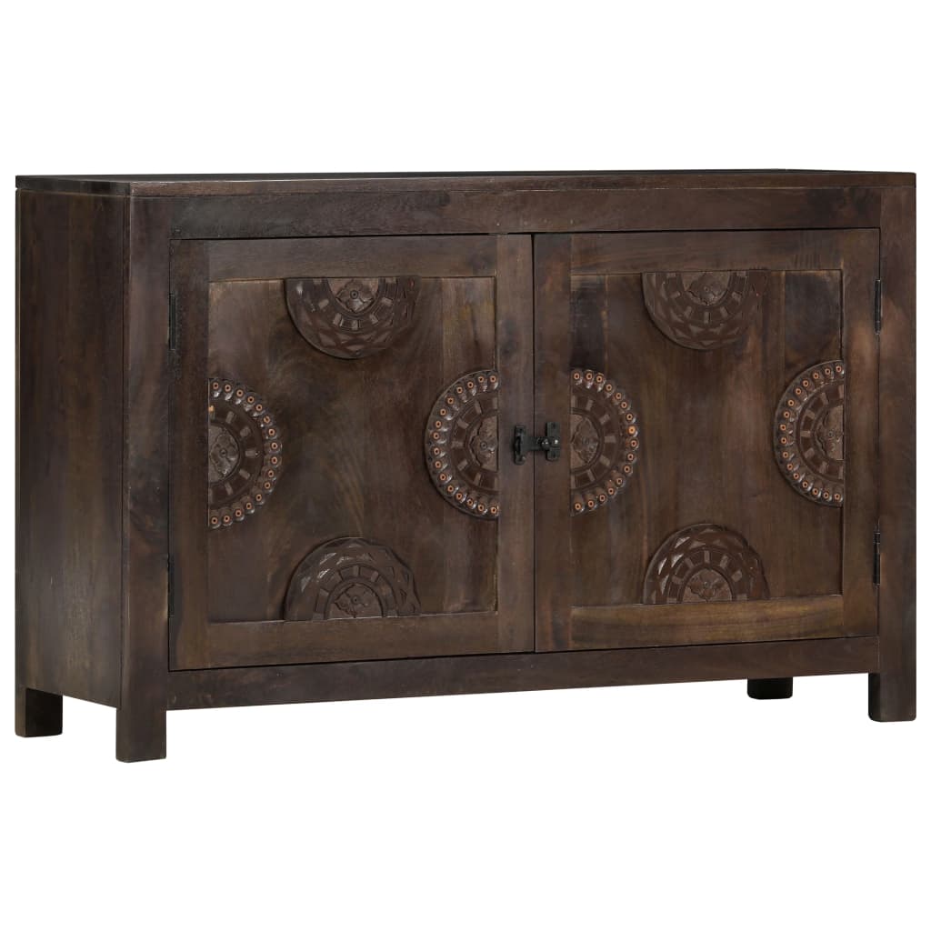 Aparador design esculpido 110x35x70 cm madeira mangueira maciça