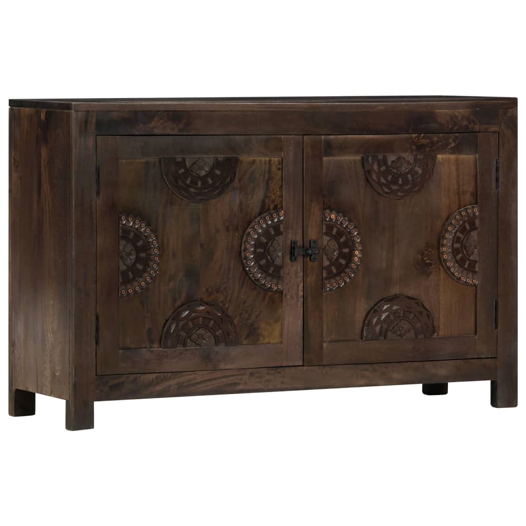 Aparador design esculpido 110x35x70 cm madeira mangueira maciça