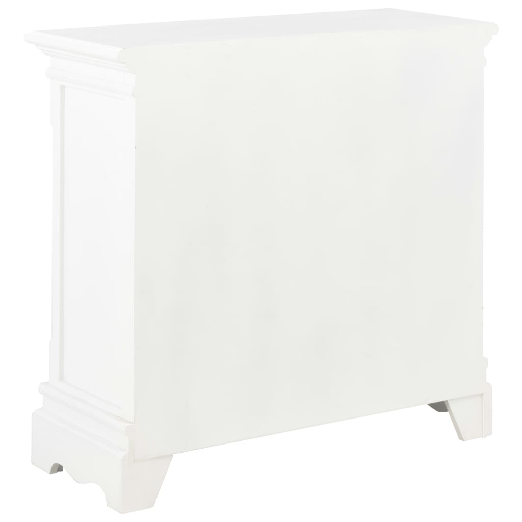 Aparador 70x28x70 cm madeira de pinho maciça branco