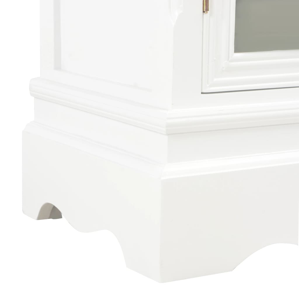 Aparador 70x28x70 cm madeira de pinho maciça branco