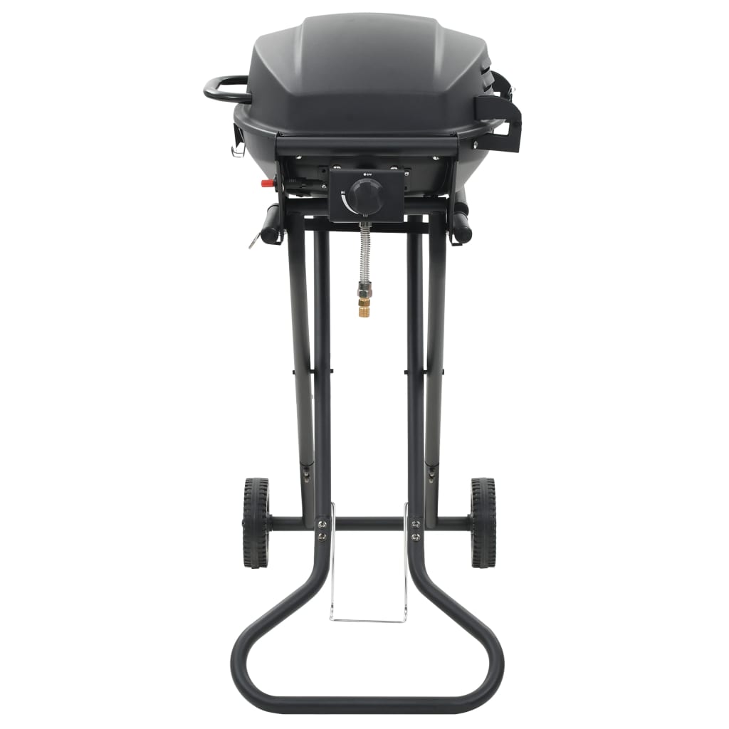Grelhador/barbecue a gás portátil c/ zona cozinhar preto