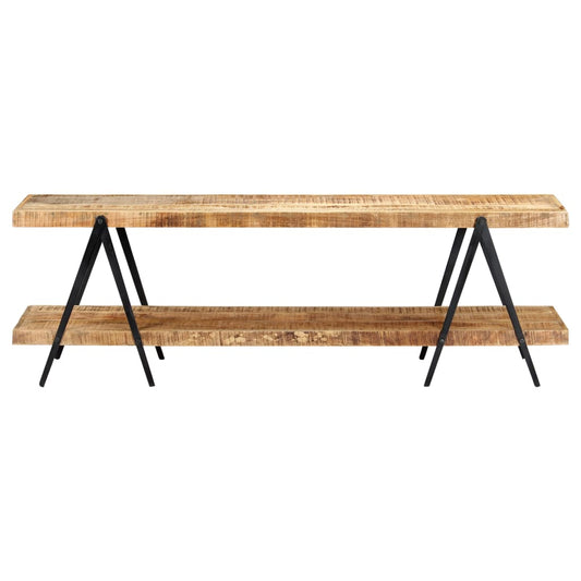 Móvel de TV de madeira de mangueira maciça