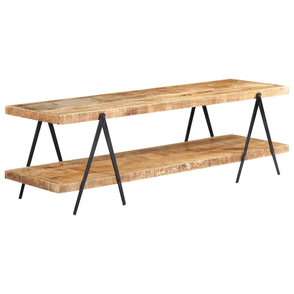 Móvel de TV de madeira de mangueira maciça