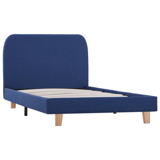 Estrutura de cama 90x200 cm tecido azul