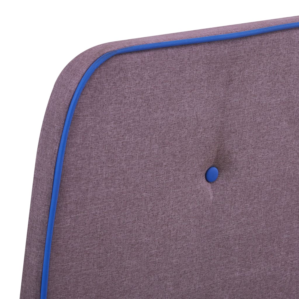 Estrutura de cama 90x200 cm tecido cinzento-acastanhado