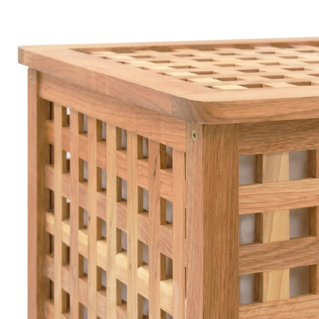 Arca p/ roupa suja 77,5x37,5x46,5 cm madeira nogueira maciça