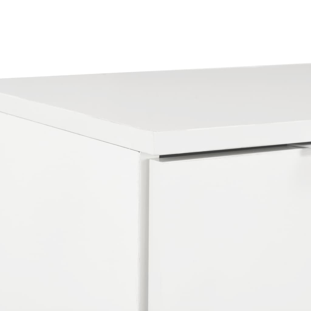 Aparador em contraplacado 71x35x80 cm branco brilhante