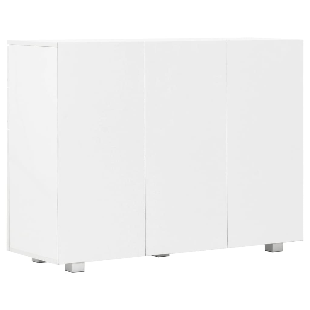 Aparador 107x35x80,5 cm branco brilhante