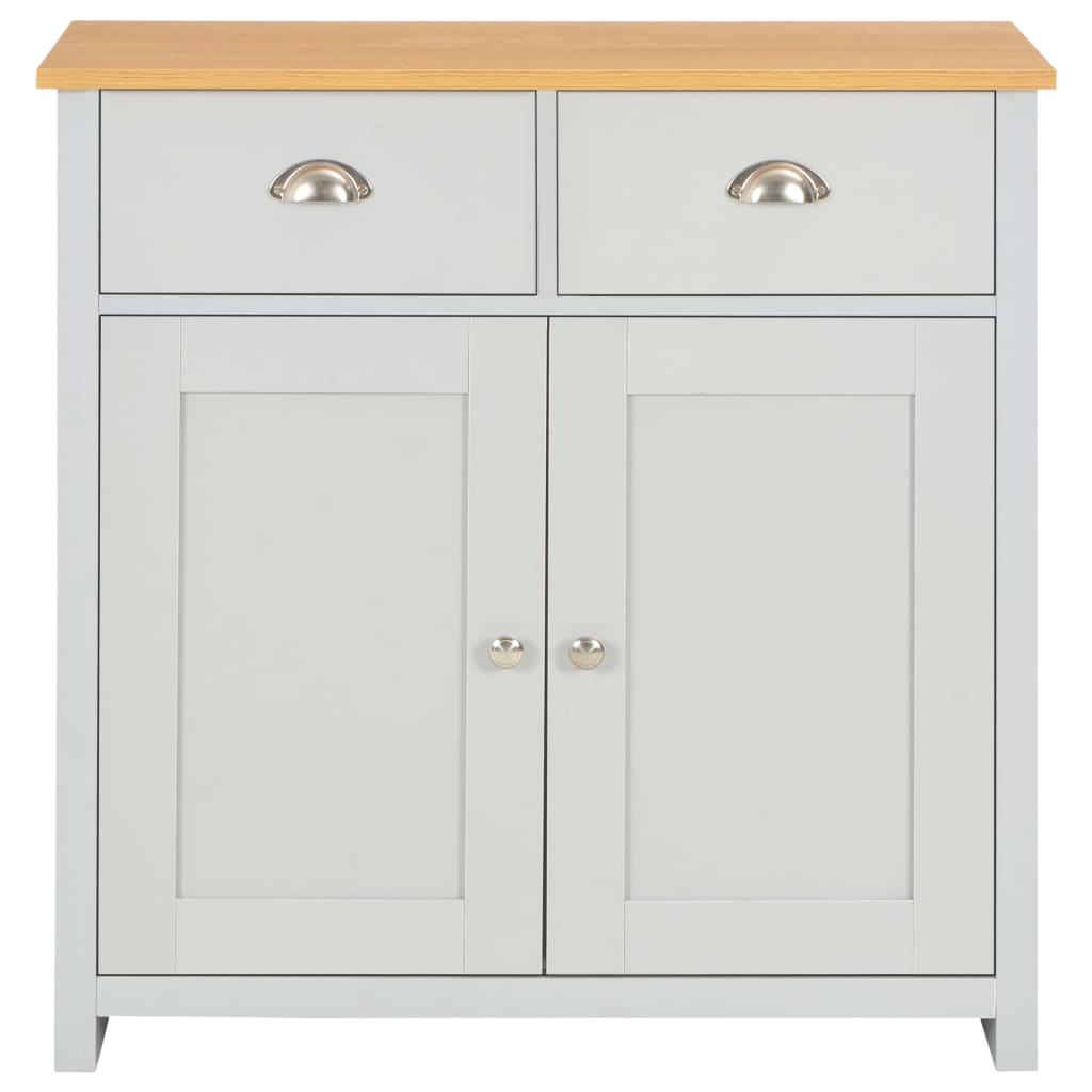 Aparador 79x35x81 cm cinzento