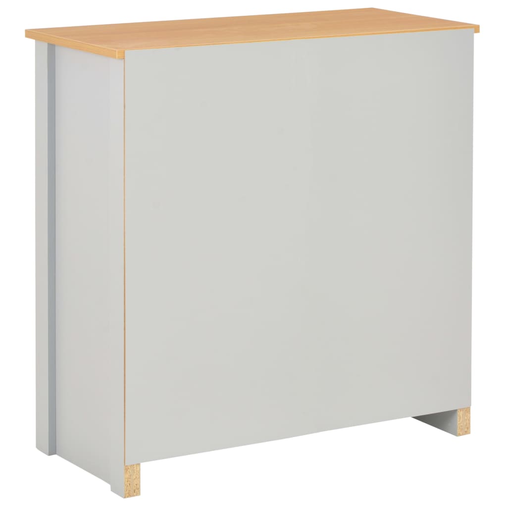 Aparador 79x35x81 cm cinzento