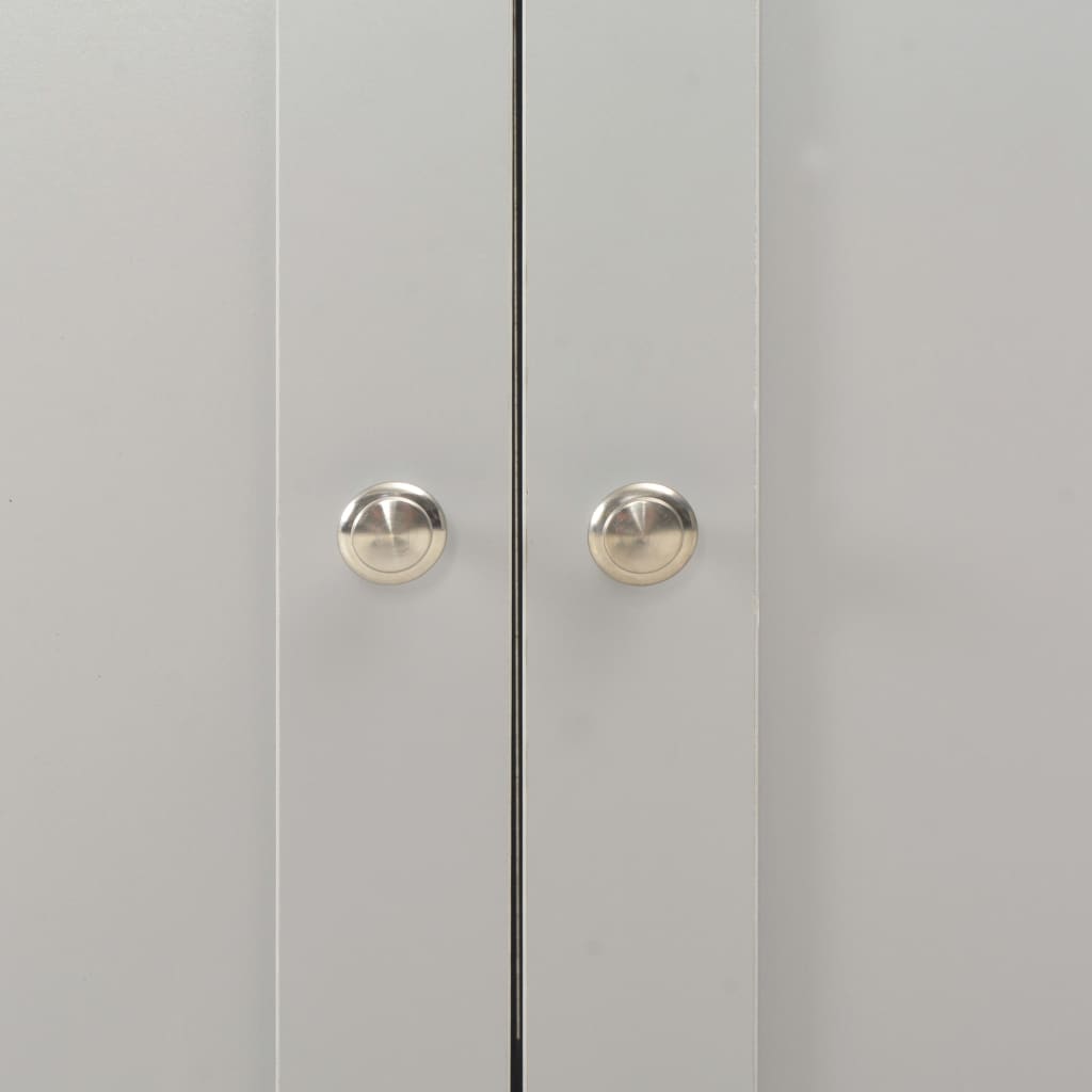 Aparador 79x35x81 cm cinzento