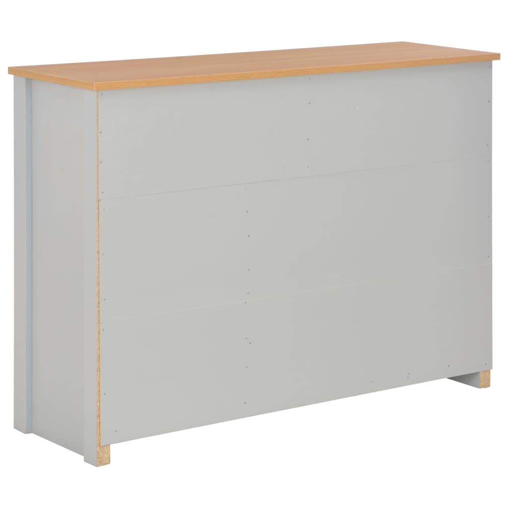 Aparador 112x35x81 cm cinzento