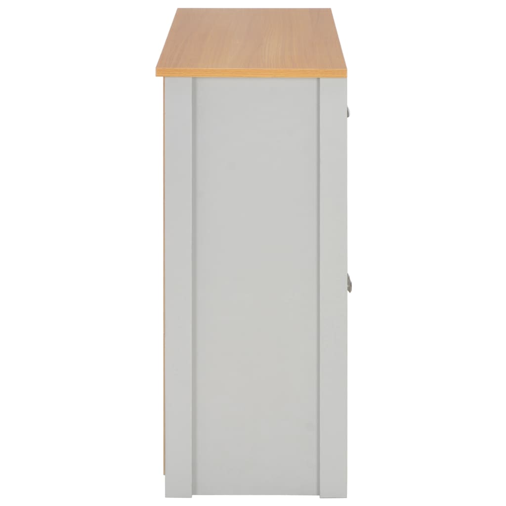 Aparador 112x35x81 cm cinzento