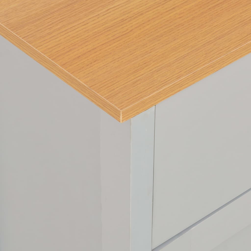 Aparador 112x35x81 cm cinzento