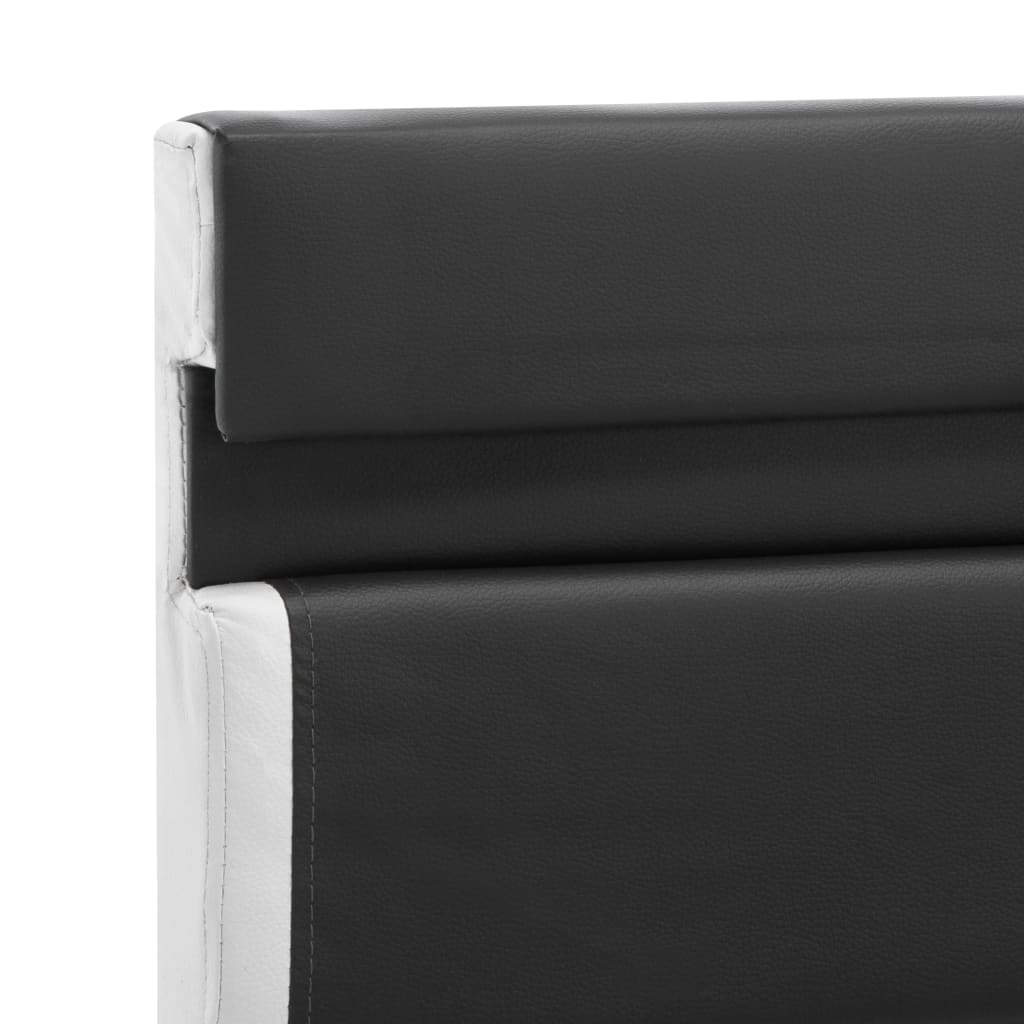 Estrutura de cama c/ LED 120x200 cm couro artificial cinzento