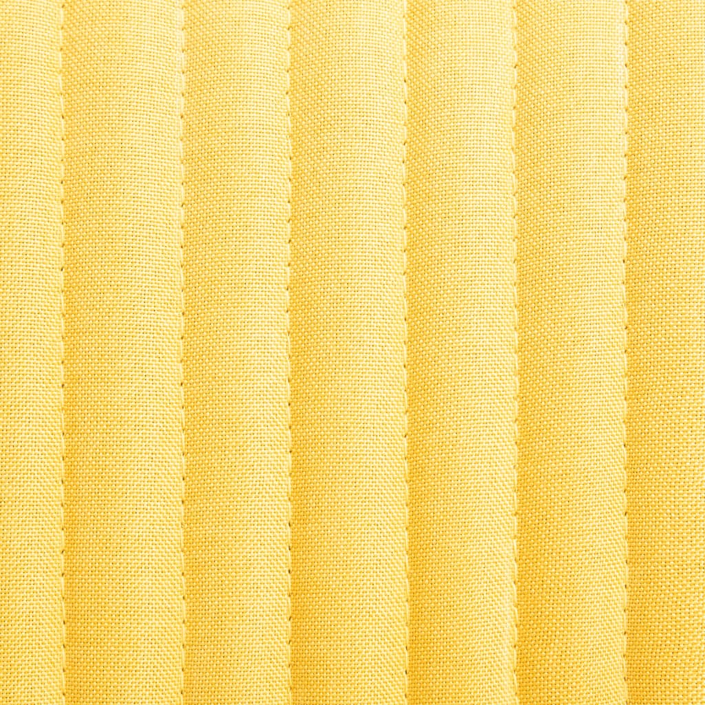 Cadeiras de jantar 2 pcs tecido amarelo
