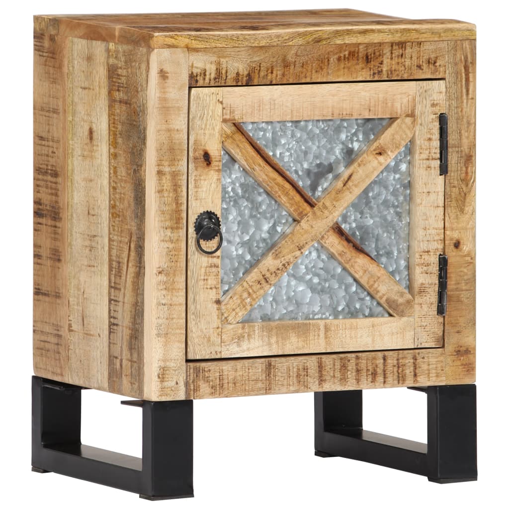 Mesa de cabeceira 40x30x50 cm madeira de mangueira maciça