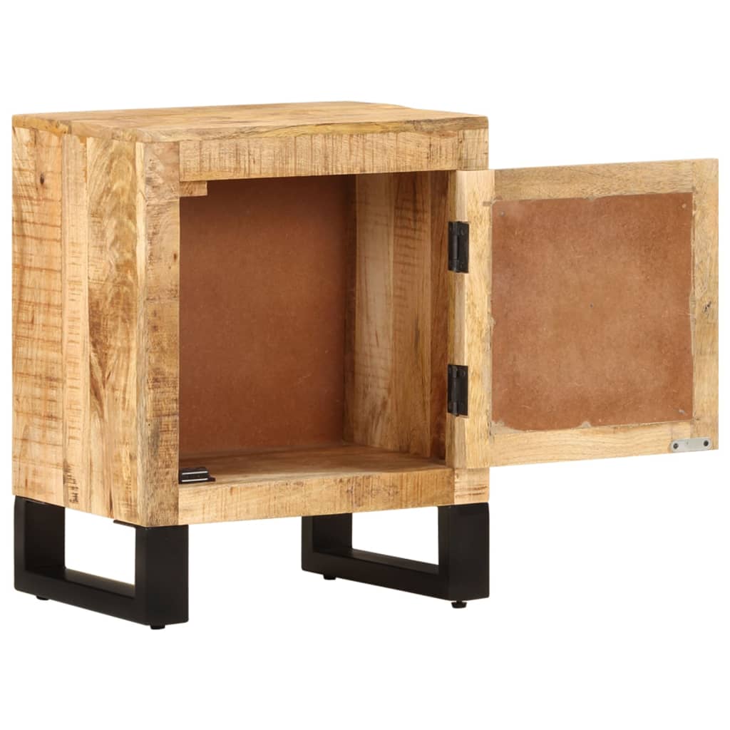 Mesa de cabeceira 40x30x50 cm madeira de mangueira maciça