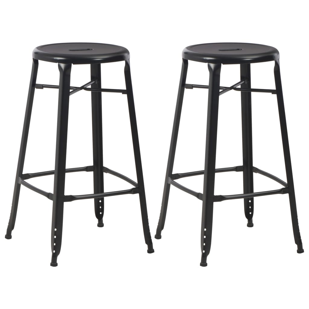 3 pcs conjunto de bar em aço preto
