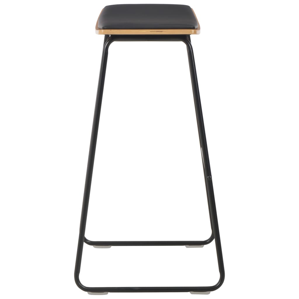3 pcs conjunto de bar em aço preto