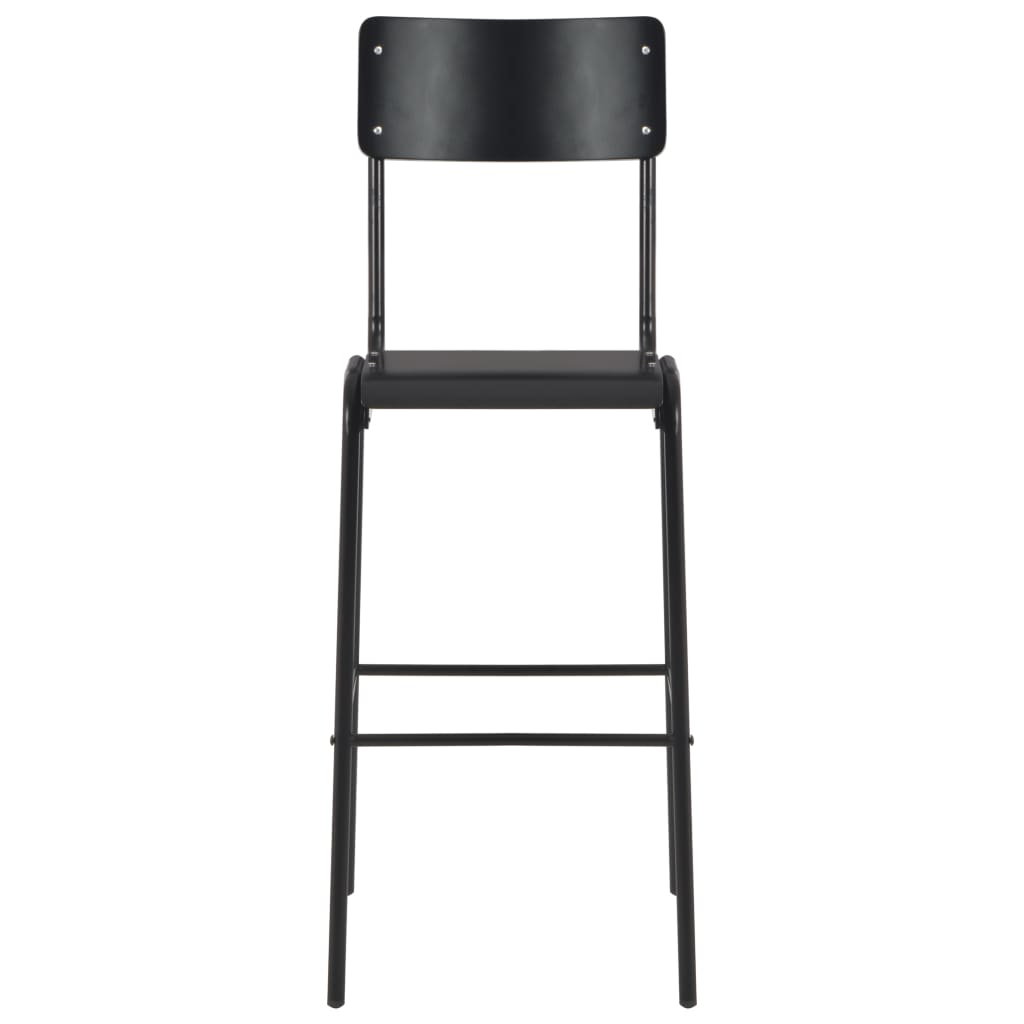 3 pcs conjunto de bar em aço preto