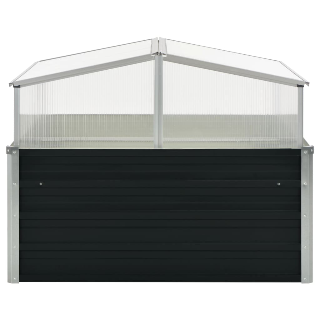 Estufa 100x100x77 cm aço galvanizado antracite