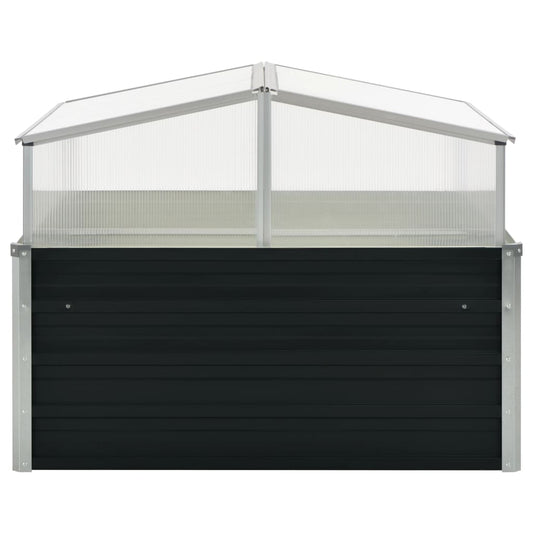 Estufa 100x100x77 cm aço galvanizado antracite